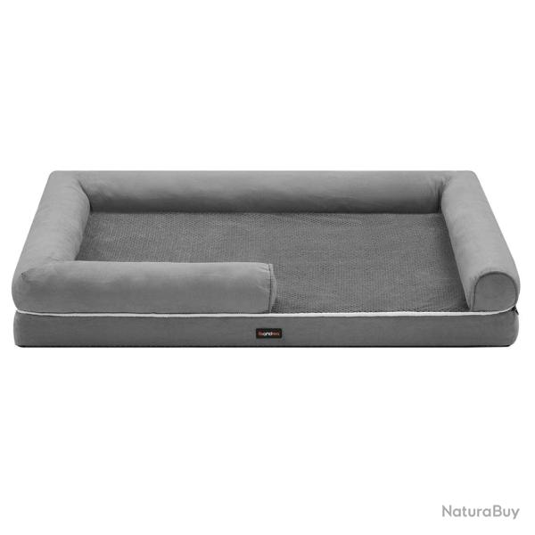 Panier pour chien orthop�dique canap� lit pour animaux rembourrage moelleux bords rehauss� housse a