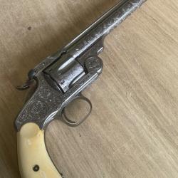 REVOLVER DE LUXE SMITH & WESSON NEW MODEL N&deg;3 RUSSIAN SINGLE ACTION CALIBRE 44 RUSSIAN 1879
