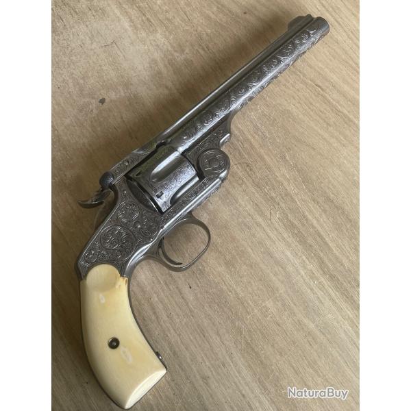 REVOLVER DE LUXE SMITH & WESSON NEW MODEL N�3 RUSSIAN SINGLE ACTION CALIBRE 44 RUSSIAN 1879