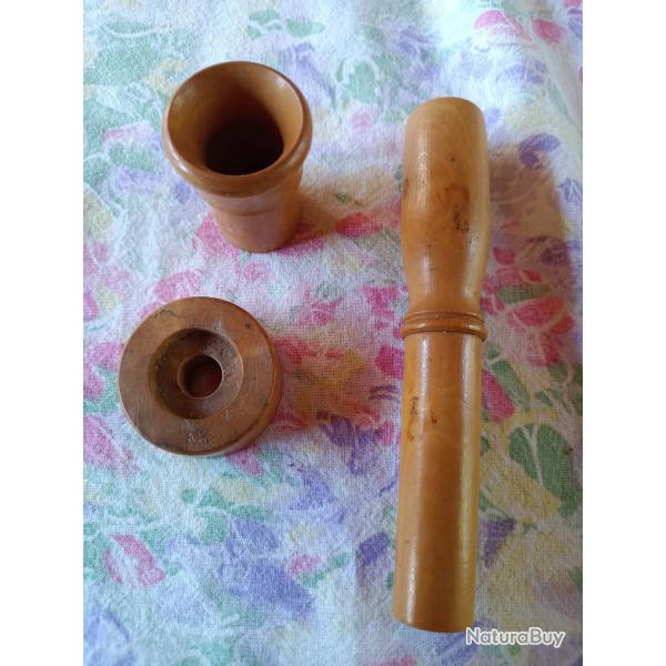pousse-bourre en buis en 3 pi�ces diam�tre 17.3 pour calibre 12 ou 16
