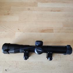 Lot base de montage T/C CONTENDER THOMPSON Noir rail Picatinny +Lunette RS 2x20 Jamais servis