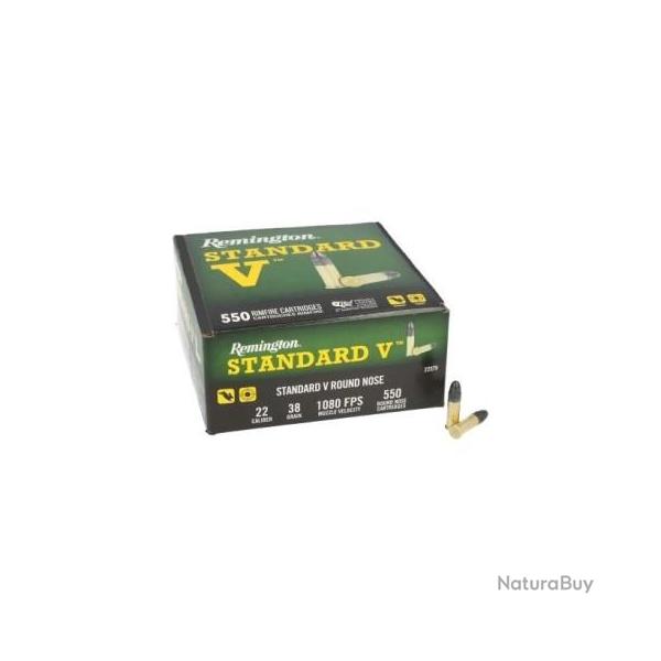 Munitions REMINGTON cal.22lr standard V 38gr hp par 550