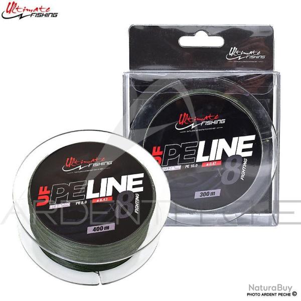 Ench�re � 1� ! Tresse ULTIMATE FISHING PE Line X8 fighting PE10