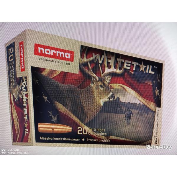 Norma 9.3x62 18.5g 285gr whitetail 20 munitions