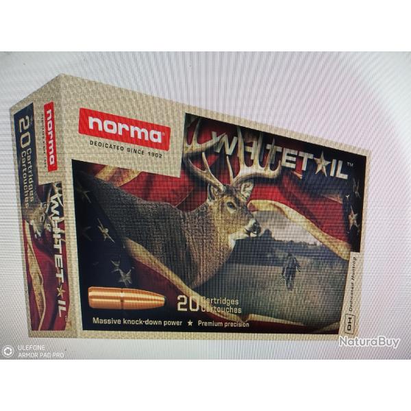Norma 8x57JRS 12.7g 196gr whitetail 20 munitions