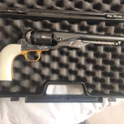 Revolver poudre noire calibre 44 Colt 1860 army, remington 1858 texas