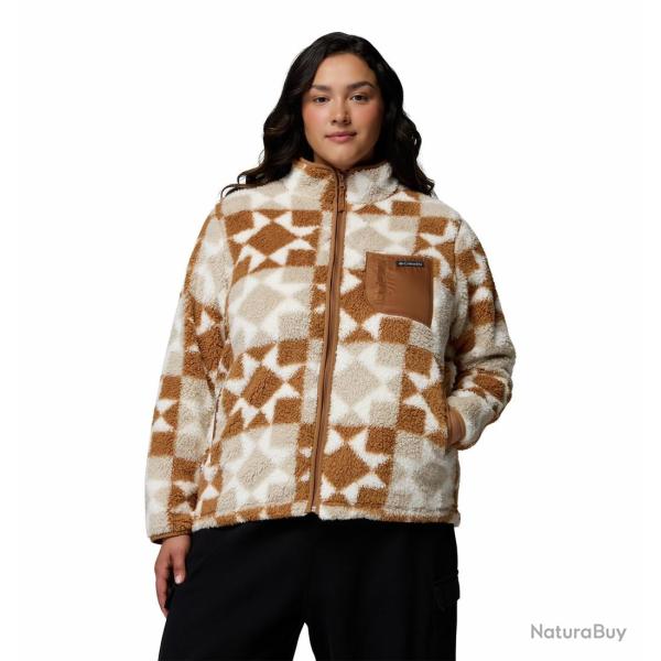 Veste Polaire Randonn�e Femme Columbia "WEST BEND PRINT FULL ZIP II" M Camel