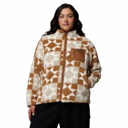 Veste Polaire Randonn&eacute;e Femme Columbia "WEST BEND PRINT FULL ZIP II" XL Camel