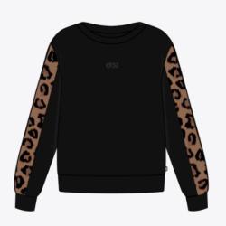 Sweat en Coton Picture "BLAYR PRINTED CREW" XS Noir