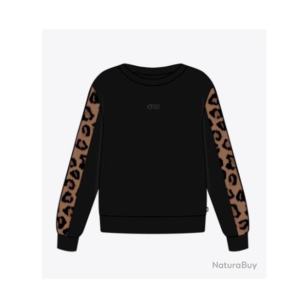 Sweat en Coton Picture "BLAYR PRINTED CREW" M Noir