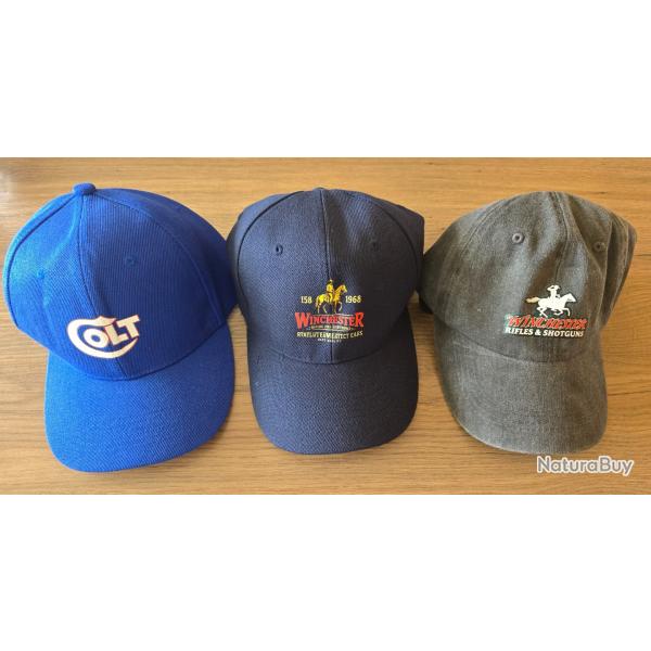 casquettes lot de 3 : Winchester-Colt