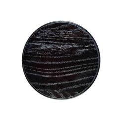 Ecusson bois noir rond 21 cm