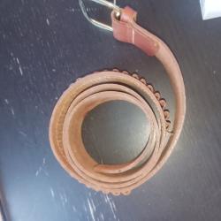 Ceinture western cartouchi&egrave;re 22lr en cuir