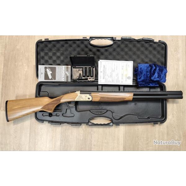 Fusil HUGLU mod�le LUGER - Cal 12/76 - Canon 61 cm (Occasion)