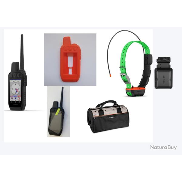 Garmin pack Alpha 200 Plus TT25 + coque + verre tremp� + sac+ flex band mini