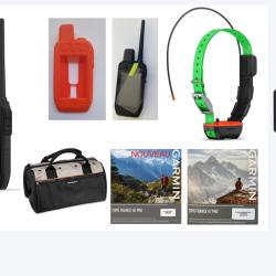 Garmin pack Alpha 200 Plus TT25 + coque + verre tremp&eacute; + sac + carte topographique (1/4 de France) G