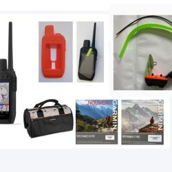 Garmin pack Alpha 200 Plus TT25 mini + coque + verre tremp&eacute; + sac + carte topographique (1/4 de Fran