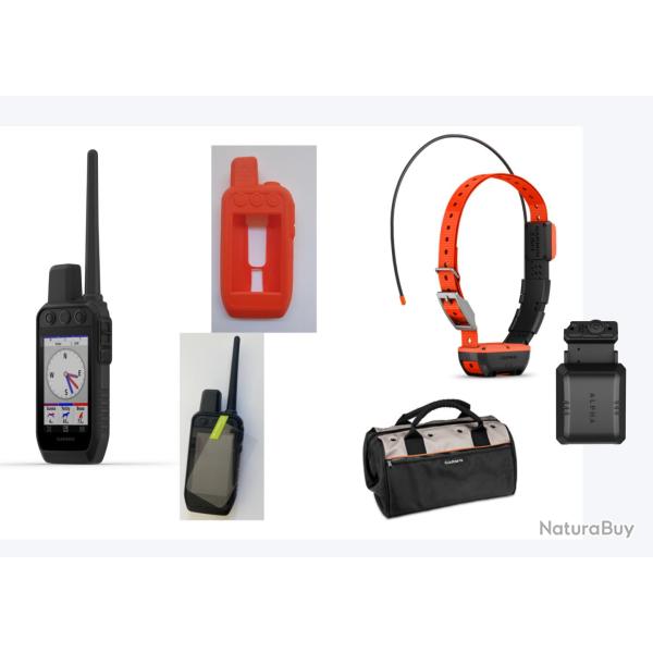 Garmin pack Alpha 200 Plus T20 + coque + verre tremp� + sac + flex band mini
