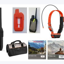 Garmin pack Alpha 200 Plus T20 + coque + verre tremp&eacute; + sac + carte topographique (1/4 de France) Ga