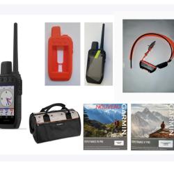 Garmin pack Alpha 200 Plus T20 mini + coque + verre tremp&eacute; + sac + carte topographique (1/4 de Franc
