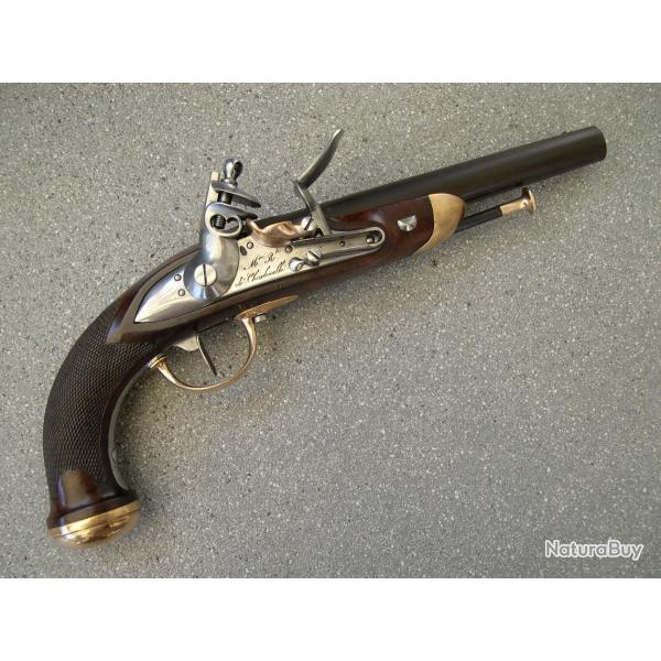 EXCEPTIONNEL Pistolet 1822 d'Officier de Cavalerie/ Seconde Restauration.