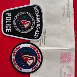 LOT &Eacute;CUSSONS POLICE AM&Eacute;RINDIENNE CANADA ONTARIO indien