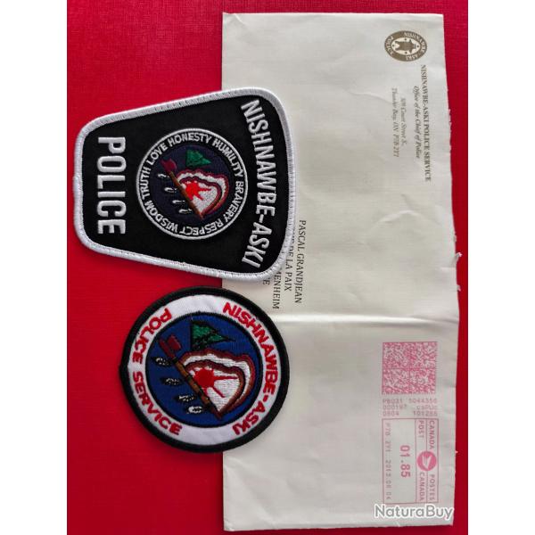 LOT �CUSSONS POLICE AM�RINDIENNE CANADA ONTARIO indien