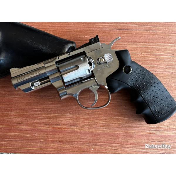 REVOLVER UMAREX LEGENDS S25 SILVER CO2 CAL 4.5MM