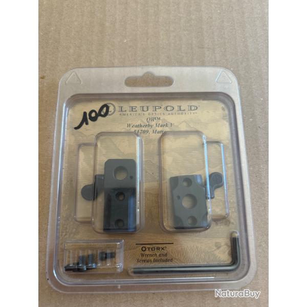 Embase leupold QR pour weatherby mark v