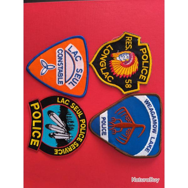 LOT �CUSSONS POLICE AM�RINDIENNE CANADA ONTARIO 4 indien