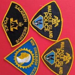 LOT &Eacute;CUSSONS POLICE AM&Eacute;RINDIENNE CANADA ONTARIO 5 indien