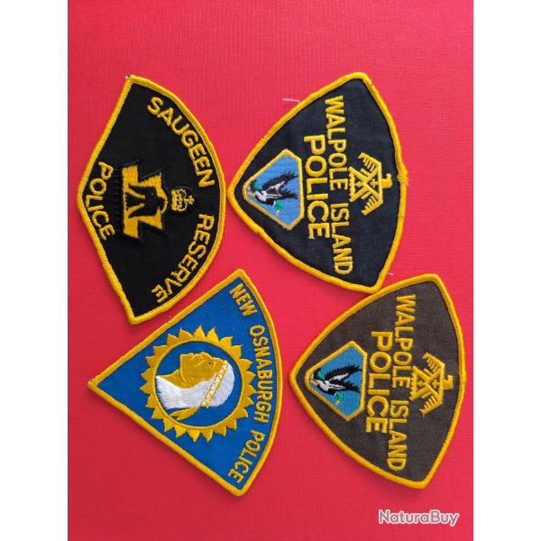 LOT �CUSSONS POLICE AM�RINDIENNE CANADA ONTARIO 5 indien