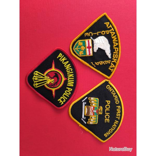 LOT �CUSSONS POLICE AM�RINDIENNE CANADA ONTARIO 6 indien