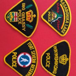 LOT &Eacute;CUSSONS POLICE AM&Eacute;RINDIENNE CANADA ONTARIO 7 indien