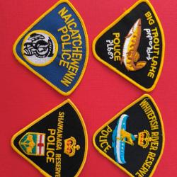 LOT &Eacute;CUSSONS POLICE AM&Eacute;RINDIENNE CANADA ONTARIO 8 indien