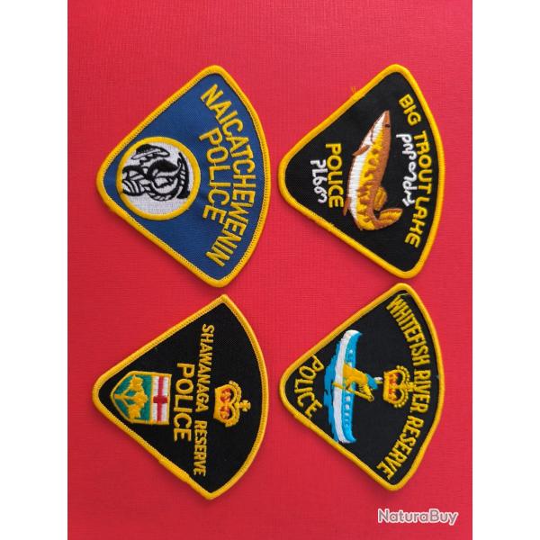 LOT �CUSSONS POLICE AM�RINDIENNE CANADA ONTARIO 8 indien