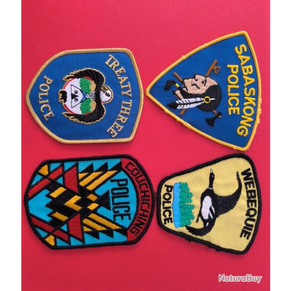LOT �CUSSONS POLICE AM�RINDIENNE CANADA ONTARIO 9 indien