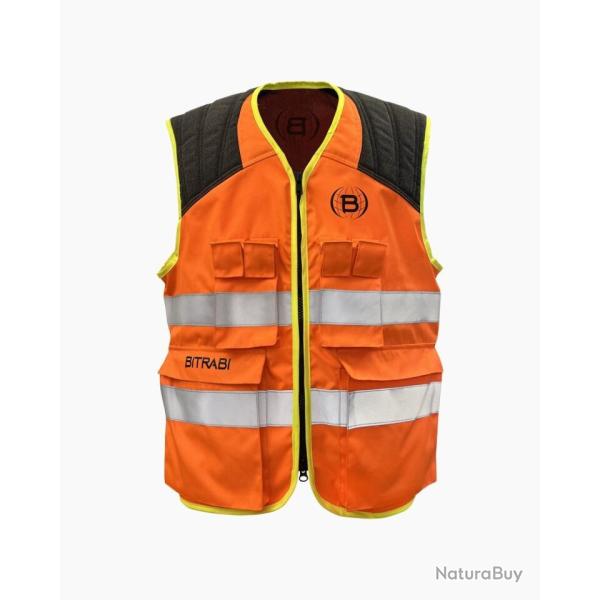 GILET DE TRAQUE HAUTE VISIBILITE BITRABI