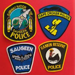 LOT &Eacute;CUSSONS POLICE AM&Eacute;RINDIENNE CANADA ONTARIO 10 indien