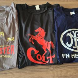 T-shirt - lot de 3 t-shirt taille XL : FN Herstal - Colt - Winchester