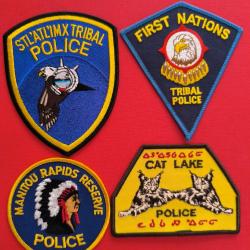 LOT &Eacute;CUSSONS POLICE AM&Eacute;RINDIENNE CANADA ONTARIO 12 indien