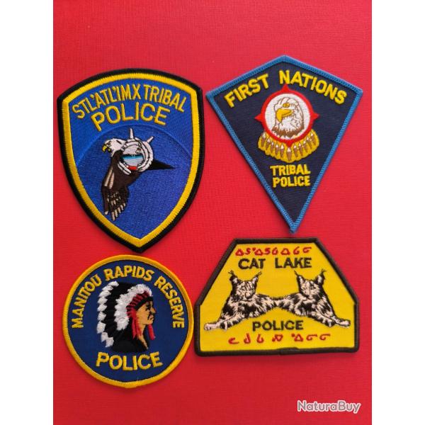 LOT �CUSSONS POLICE AM�RINDIENNE CANADA ONTARIO 12 indien