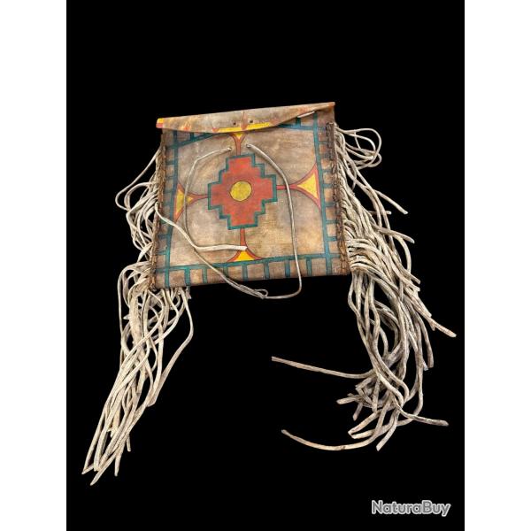 POCHETTE VINTAGE PARFLECHE AM�RINDIENNE