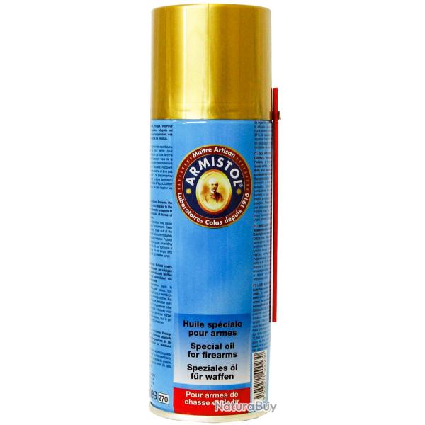 Bombe Spray huile ARMISTOL pour arme , 200ml. Lot de 2 Bombes !!