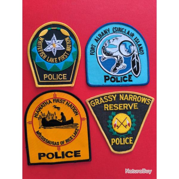 LOT �CUSSONS POLICE AM�RINDIENNE CANADA ONTARIO 14 indien