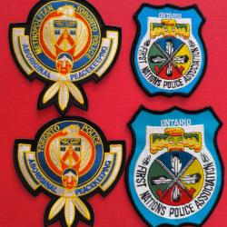 LOT &Eacute;CUSSONS POLICE AM&Eacute;RINDIENNE CANADA ONTARIO 15 indien