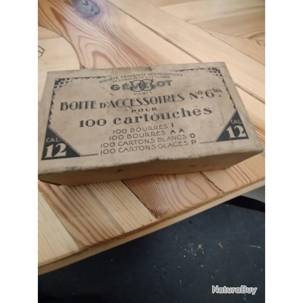 bourres boite de rechargement g�velot cal 12