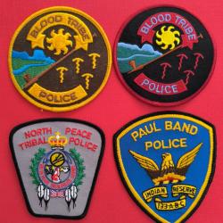 LOT &Eacute;CUSSONS POLICE AM&Eacute;RINDIENNE CANADA ALBERTA 1 indien