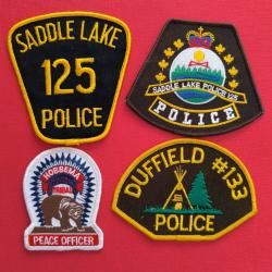 LOT &Eacute;CUSSONS POLICE AM&Eacute;RINDIENNE CANADA ALBERTA 2 indien
