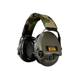 CASQUE ANTI BRUIT &Eacute;LECTRONIQUE SORDIN SUPREME PRO X HEADBAND VERT GEL